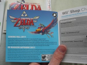 Mexico Ocarina of Time 3D Booklet Sets Skyward Sword for Fall 2011 Release