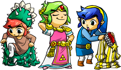 Tri Force Heroes Costumes Artwork