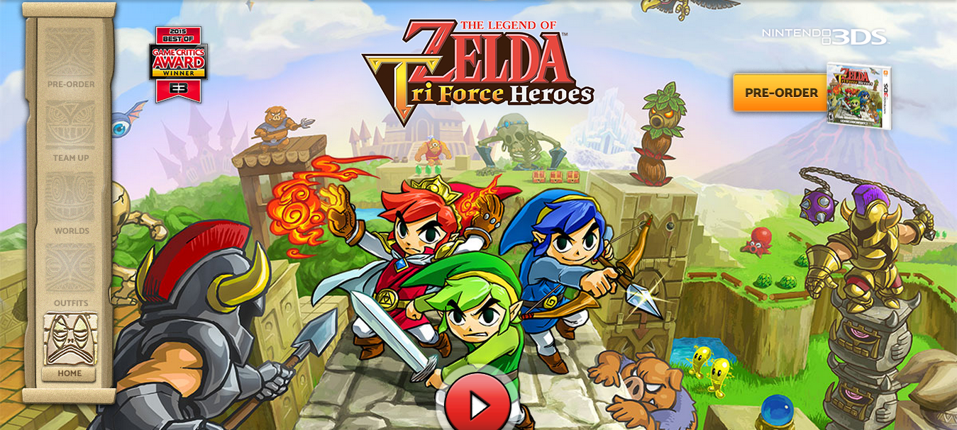 Tri Force Heroes Full Site Opens